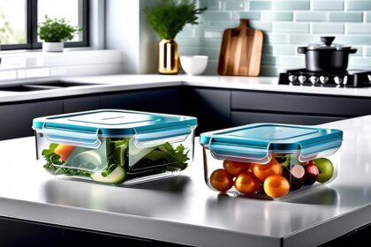 Lille Home 3-Pack Salad Food Storage Containers: 47 oz BPA-Free, Leak-Proof Design